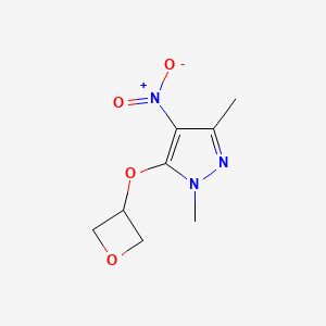1,3-Dimethyl-4-nitro-5-(oxetan-3-yloxy)pyrazole