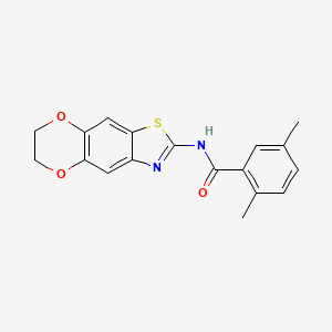 N-(6,7-dihydro-[1,4]dioxino[2,3-f][1,3]benzothiazol-2-yl)-2,5-dimethylbenzamide