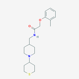 N-((1-(tetrahydro-2H-thiopyran-4-yl)piperidin-4-yl)methyl)-2-(o-tolyloxy)acetamide