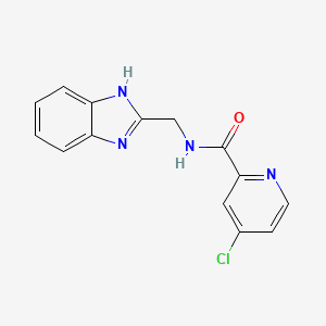 molecular formula C14H11ClN4O B2648228 N-((1H-benzo[d]imidazol-2-yl)methyl)-4-chloropicolinamide CAS No. 1226448-88-9