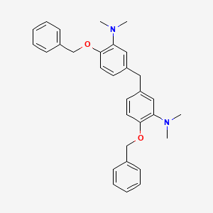 molecular formula C31H34N2O2 B2648230 Bis[4-Benzyloxy-3-(dimethylamino)phenyl]methane CAS No. 1820608-75-0