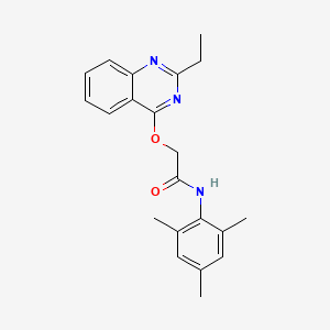 2-[(2-ethylquinazolin-4-yl)oxy]-N-(2,4,6-trimethylphenyl)acetamide