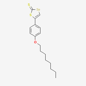 molecular formula C17H22OS2Se B2648255 5-(4-Octoxyphenyl)-1,3-thiaselenole-2-thione CAS No. 303089-16-9