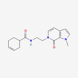 N-(2-(1-methyl-7-oxo-1H-pyrrolo[2,3-c]pyridin-6(7H)-yl)ethyl)cyclohex-3-enecarboxamide