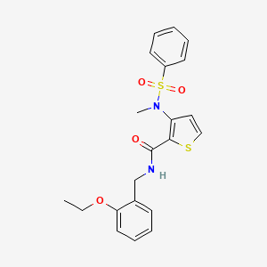 ethyl 3-({[2-methyl-5-(1H-pyrazol-5-yl)-3-furyl]sulfonyl}amino)benzoate