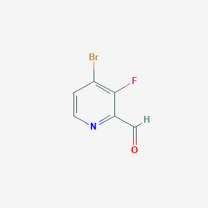 molecular formula C6H3BrFNO B2648272 4-Bromo-3-fluoropicolinaldehyde CAS No. 1289148-65-7