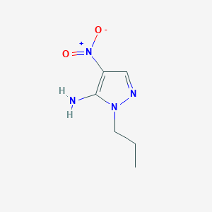 molecular formula C6H10N4O2 B2648273 4-nitro-1-propyl-1H-pyrazol-5-amine CAS No. 1248001-78-6