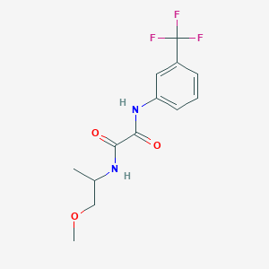 molecular formula C13H15F3N2O3 B2648276 N1-(1-methoxypropan-2-yl)-N2-(3-(trifluoromethyl)phenyl)oxalamide CAS No. 920411-23-0