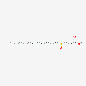 molecular formula C15H30O3S B2648289 3-(Dodecylsulfinyl)propanoic acid CAS No. 956200-25-2