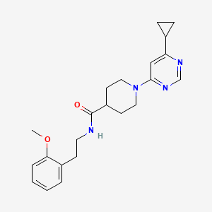 1-(6-cyclopropylpyrimidin-4-yl)-N-(2-methoxyphenethyl)piperidine-4-carboxamide