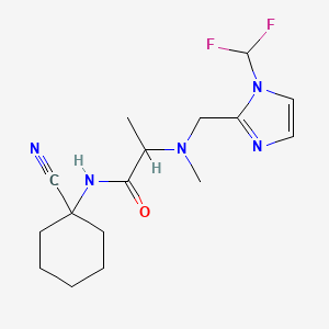 N-(1-Cyanocyclohexyl)-2-[[1-(difluoromethyl)imidazol-2-yl]methyl-methylamino]propanamide
