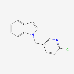 molecular formula C14H11ClN2 B2648300 1-[(6-Chloropyridin-3-yl)methyl]indole CAS No. 861207-51-4