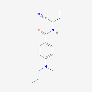 molecular formula C15H21N3O B2648313 N-(1-cyanopropyl)-4-[methyl(propyl)amino]benzamide CAS No. 1311752-87-0