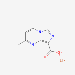 Lithium(1+) ion 2,4-dimethylimidazo[1,5-a]pyrimidine-8-carboxylate