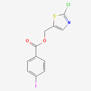 molecular formula C11H7ClINO2S B2648318 (2-Chloro-1,3-thiazol-5-yl)methyl 4-iodobenzoate CAS No. 341967-68-8
