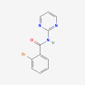molecular formula C11H8BrN3O B2648321 2-溴-N-(嘧啶-2-基)苯甲酰胺 CAS No. 346723-67-9