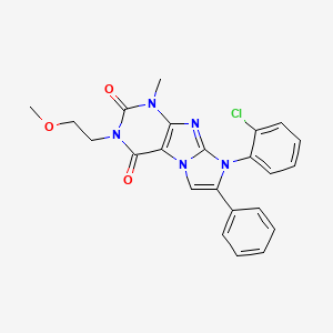 8-(2-chlorophenyl)-3-(2-methoxyethyl)-1-methyl-7-phenyl-1H-imidazo[2,1-f]purine-2,4(3H,8H)-dione
