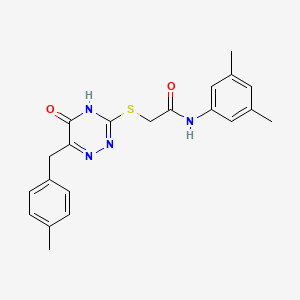 N-(3,5-dimethylphenyl)-2-{[6-(4-methylbenzyl)-5-oxo-4,5-dihydro-1,2,4-triazin-3-yl]sulfanyl}acetamide