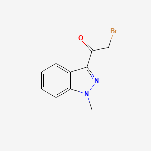 molecular formula C10H9BrN2O B2648362 2-溴-1-(1-甲基-1H-吲唑-3-基)乙酮 CAS No. 1493852-73-5