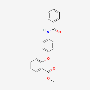 molecular formula C21H17NO4 B2648367 Methyl 2-(4-benzamidophenoxy)benzoate CAS No. 865660-51-1
