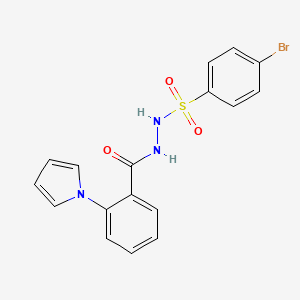 4-bromo-N'-[2-(1H-pyrrol-1-yl)benzoyl]benzenesulfonohydrazide