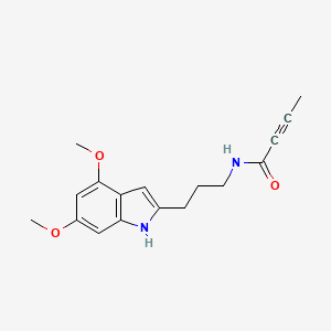 N-[3-(4,6-Dimethoxy-1H-indol-2-yl)propyl]but-2-ynamide