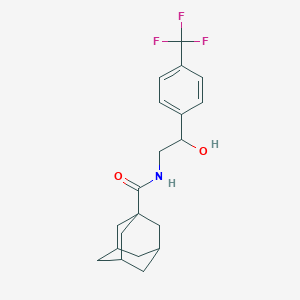 molecular formula C20H24F3NO2 B2648406 (3r,5r,7r)-N-(2-hydroxy-2-(4-(trifluoromethyl)phenyl)ethyl)adamantane-1-carboxamide CAS No. 1351641-68-3