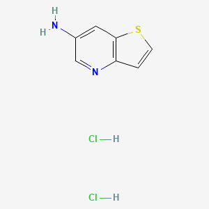 molecular formula C7H8Cl2N2S B2648415 噻吩并[3,2-b]吡啶-6-胺二盐酸盐 CAS No. 2174001-66-0
