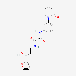 N1-(3-(furan-2-yl)-3-hydroxypropyl)-N2-(3-(2-oxopiperidin-1-yl)phenyl)oxalamide