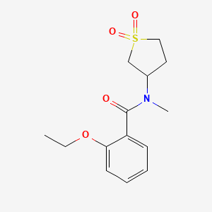 molecular formula C14H19NO4S B2648423 N-(1,1-二氧化四氢噻吩-3-基)-2-乙氧基-N-甲基苯甲酰胺 CAS No. 898413-25-7