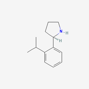 molecular formula C13H19N B2648433 (2R)-2-(2-异丙基苯基)吡咯烷 CAS No. 1213907-32-4
