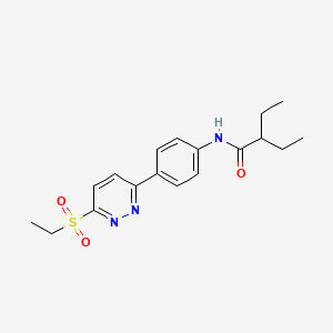 2-ethyl-N-(4-(6-(ethylsulfonyl)pyridazin-3-yl)phenyl)butanamide