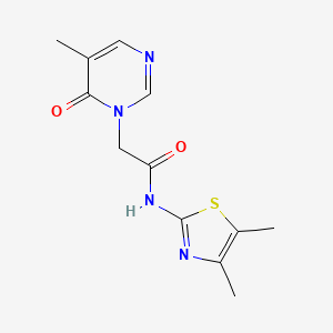 N-(4,5-dimethylthiazol-2-yl)-2-(5-methyl-6-oxopyrimidin-1(6H)-yl)acetamide