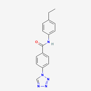 molecular formula C16H15N5O B2648469 N-(4-ethylphenyl)-4-(1H-tetrazol-1-yl)benzamide CAS No. 890646-02-3