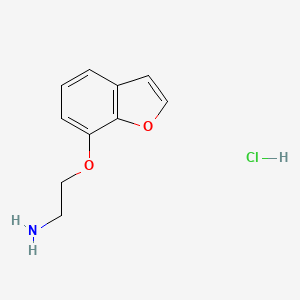 molecular formula C10H12ClNO2 B2648470 2-(Benzofuran-7-yloxy)ethanamine hydrochloride CAS No. 37797-97-0