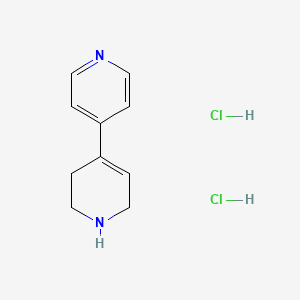 molecular formula C10H14Cl2N2 B2648474 1,2,3,6-Tetrahydro-4,4'-bipyridine dihydrochloride CAS No. 1864015-82-6