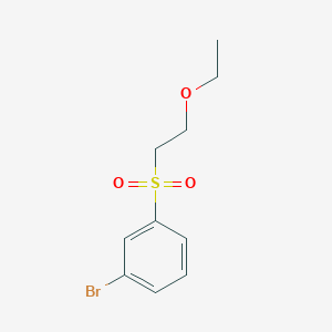 molecular formula C10H13BrO3S B2648495 1-Bromo-3-(2-ethoxy-ethanesulfonyl)-benzene CAS No. 1385280-61-4