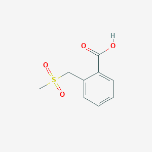 molecular formula C9H10O4S B2648496 2-(Methylsulfonylmethyl)benzoic acid CAS No. 18435-98-8