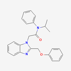 molecular formula C25H25N3O2 B2648499 N-Isopropyl-2-(2-phenoxymethyl-benzoimidazol-1-yl)-N-phenyl-acetamide CAS No. 337500-11-5
