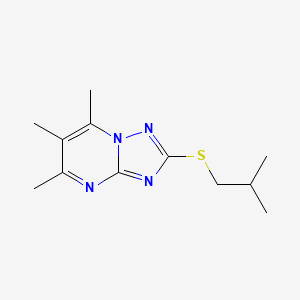 2-Isobutylsulfanyl-5,6,7-trimethyl-[1,2,4]triazolo[1,5-a]pyrimidine