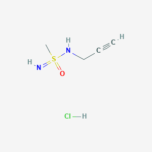 N-(Methylsulfonimidoyl)prop-2-yn-1-amine;hydrochloride