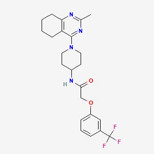N-(1-(2-methyl-5,6,7,8-tetrahydroquinazolin-4-yl)piperidin-4-yl)-2-(3-(trifluoromethyl)phenoxy)acetamide