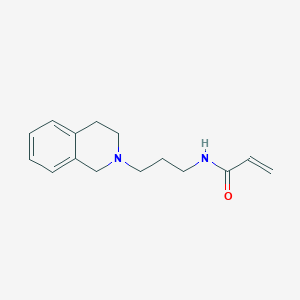 molecular formula C15H20N2O B2648518 N-[3-(1,2,3,4-tetrahydroisoquinolin-2-yl)propyl]prop-2-enamide CAS No. 2094743-44-7