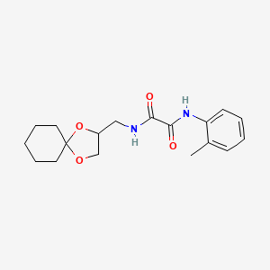 N1-(1,4-dioxaspiro[4.5]decan-2-ylmethyl)-N2-(o-tolyl)oxalamide