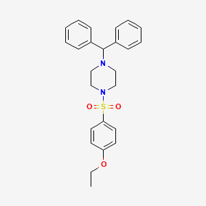 molecular formula C25H28N2O3S B2648534 1-Benzhydryl-4-(4-ethoxyphenyl)sulfonylpiperazine CAS No. 326885-36-3