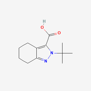 molecular formula C12H18N2O2 B2648556 2-叔丁基-4,5,6,7-四氢吲唑-3-羧酸 CAS No. 1780277-66-8