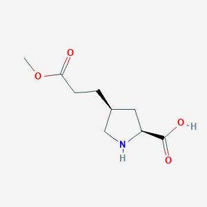 (2S,4S)-4-(3-Methoxy-3-oxopropyl)pyrrolidine-2-carboxylic acid