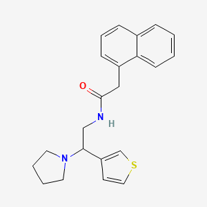 2-(naphthalen-1-yl)-N-(2-(pyrrolidin-1-yl)-2-(thiophen-3-yl)ethyl)acetamide