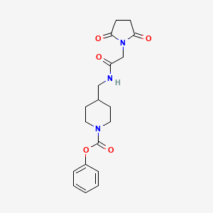 Phenyl 4-((2-(2,5-dioxopyrrolidin-1-yl)acetamido)methyl)piperidine-1-carboxylate