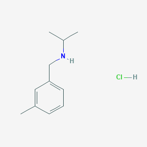 molecular formula C11H18ClN B2648583 N-(3-Methylbenzyl)-2-propanamine hydrochloride CAS No. 1185164-44-6; 915922-51-9